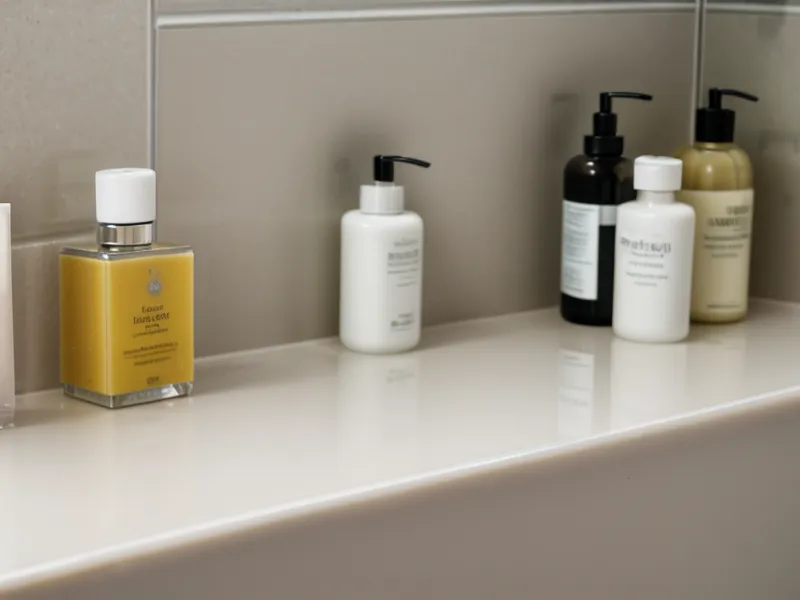 Applying a fungal nail spray as part of a daily foot care routine.