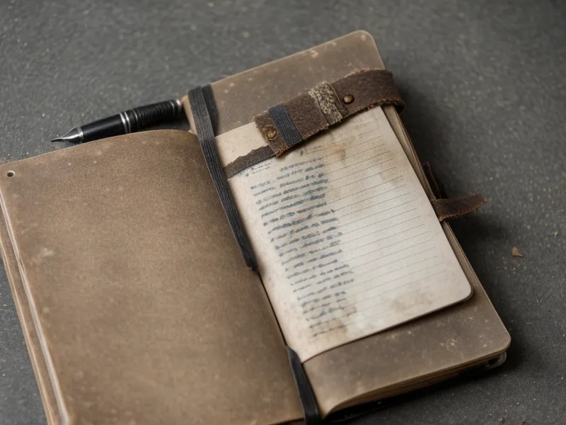Close-up of a handwritten notebook used for tracking toenail fungus progress.